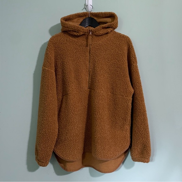 OLD NAVY sherpa 1/2 zip tunic hoody - Picture 2 of 10